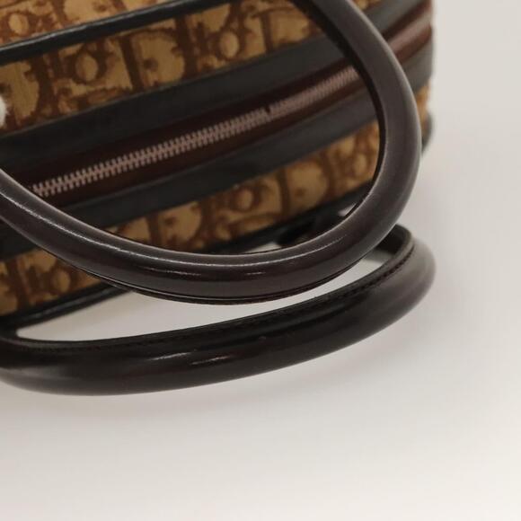 DIOR Trotter Canvas Hand Bag Brown - Picture 8 of 12